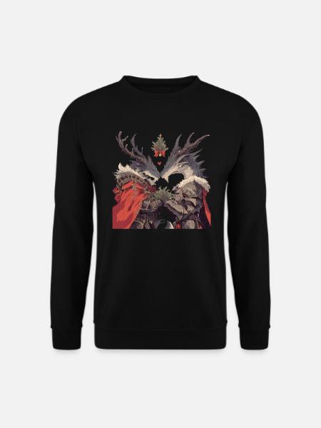 Drache Weihnachten Drache Kinder - Unisex Pullover - Schwarz