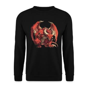 Dragon Devil Halloween Dragon Kids - Unisex Sweatshirt - black - Front - Alina (178cm) & Michal (187cm)