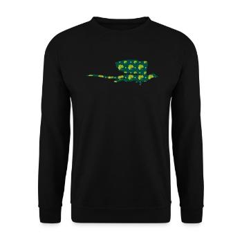 Dragon St. Patrick's Day Dragon Kids - Unisex Sweatshirt - black - Front - Alina (178cm) & Michal (187cm)