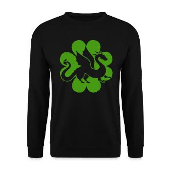 Dragon Fête de la Saint-Patrick Dragon Kids - Sweat-shirt Unisexe - noir - Devant - Alina (178cm) & Michal (187cm)