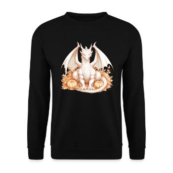 Dragon, Action De Grâces, Dragon, Enfants - Sweat-shirt Unisexe - noir - Devant - Alina (178cm) & Michal (187cm)