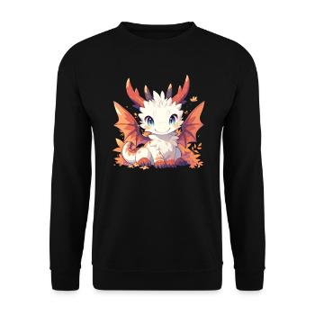 Dragon Automne Thanksgiving Dragon Enfants - Sweat-shirt Unisexe - noir - Devant - Alina (178cm) & Michal (187cm)