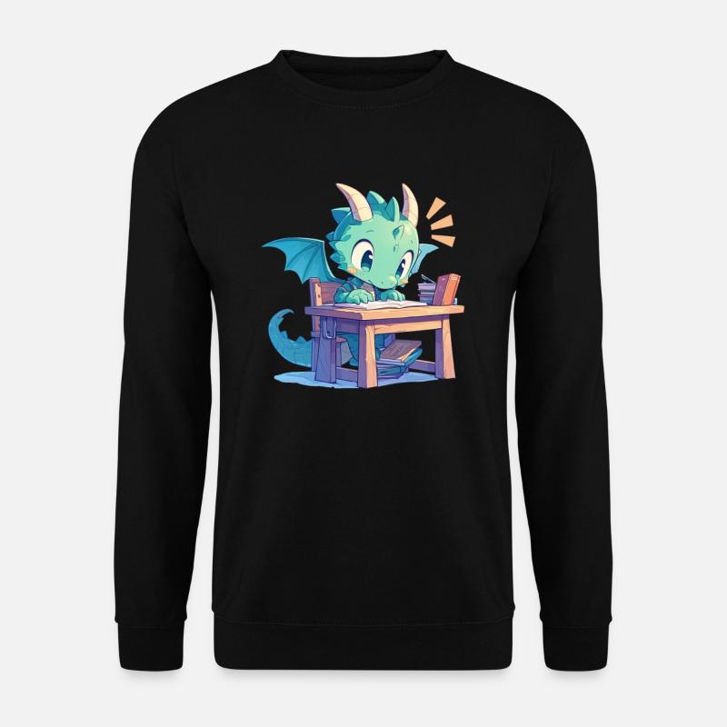 Dragon School Desk Dragon Kids - Unisex Sweatshirt - black