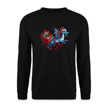 Dragon Noël Dragon Enfants - Sweat-shirt Unisexe - noir - Devant - Alina (178cm) & Michal (187cm)