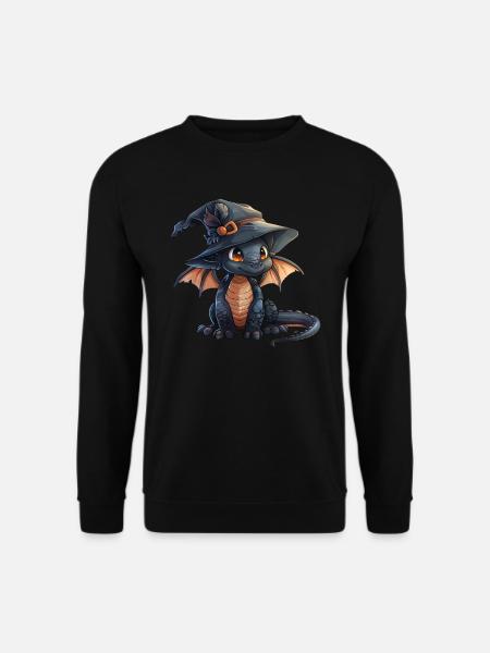Dragon Sorcière Halloween Mignon Anime Enfants - Sweat-shirt Unisexe - noir