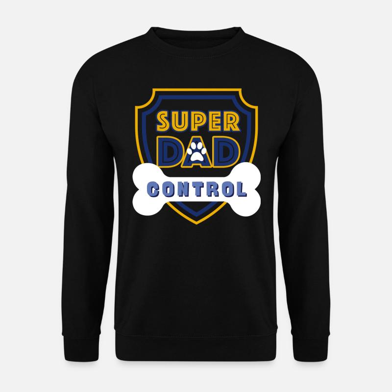 Super Dad Control Dark Blue - Unisex Pullover - Schwarz