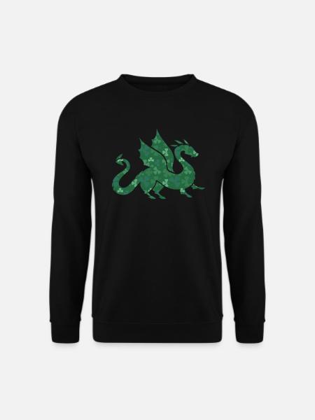 Drache St. Patricks Day Shemrock Kinder - Unisex Pullover - Schwarz