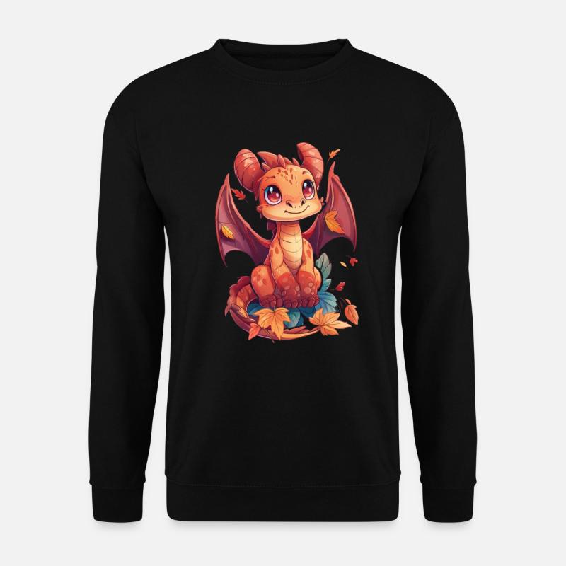 Dragon Thanksgiving Fall Kids - Unisex Sweatshirt - black