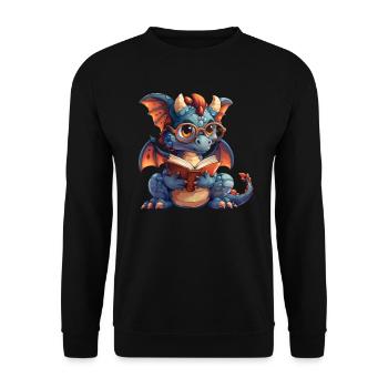 Livre de lecture cerf-volant pour les enfants de l’école - Sweat-shirt Unisexe - noir - Devant - Alina (178cm) & Michal (187cm)