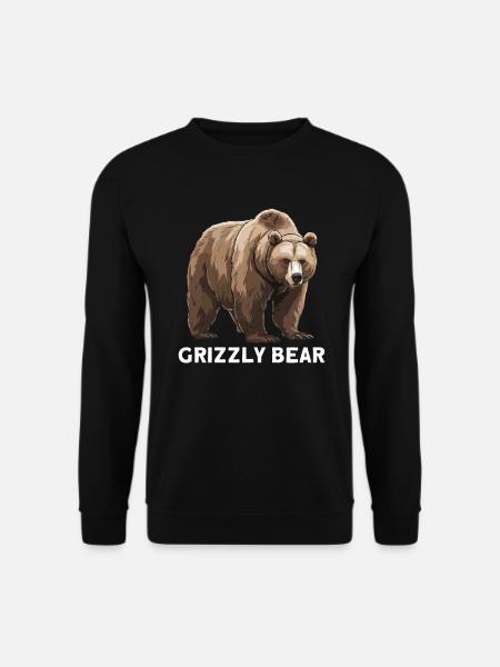 Grizzly Bear Brown Bear - Unisex Sweatshirt - black