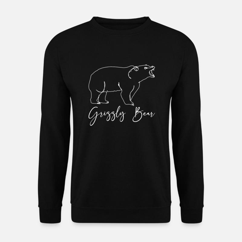 Grizzly Bear Brown Bear - Unisex Sweatshirt - black