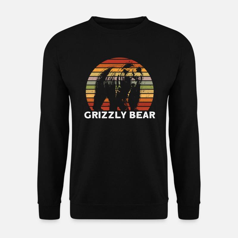 Grizzly Bear Brown Bear - Unisex Sweatshirt - black