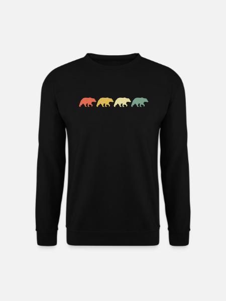 Grizzly Bear Brown Bear - Unisex Sweatshirt - black