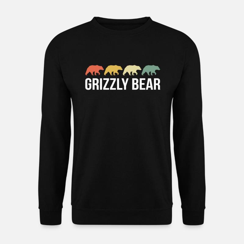 Grizzly Bear Brown Bear - Unisex Sweatshirt - black