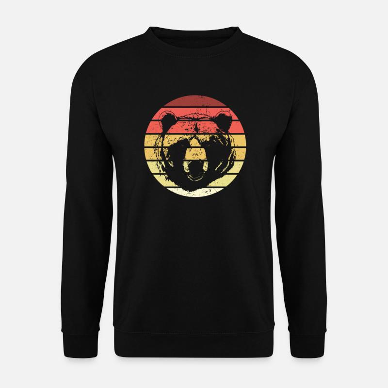 Grizzly Bear Brown Bear - Unisex Sweatshirt - black