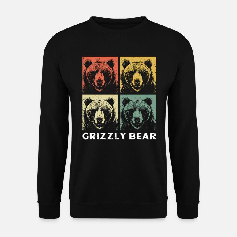 Grizzli Ours brun - Sweat-shirt Unisexe - noir
