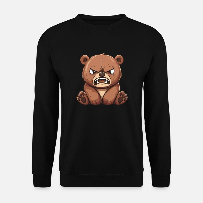 Grizzly Bear Brown Bear - Unisex Sweatshirt - black