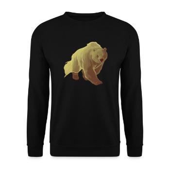 Grizzly Ours Halloween Ours brun - Sweat-shirt Unisexe - noir - Devant - Alina (178cm) & Michal (187cm)