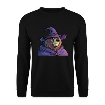 Grizzly Ours Halloween Ours brun - Sweat-shirt Unisexe - noir - Devant - Alina (178cm) & Michal (187cm)