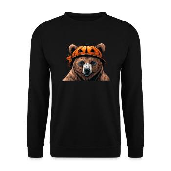 Grizzly Ours Halloween Ours brun - Sweat-shirt Unisexe - noir - Devant - Alina (178cm) & Michal (187cm)