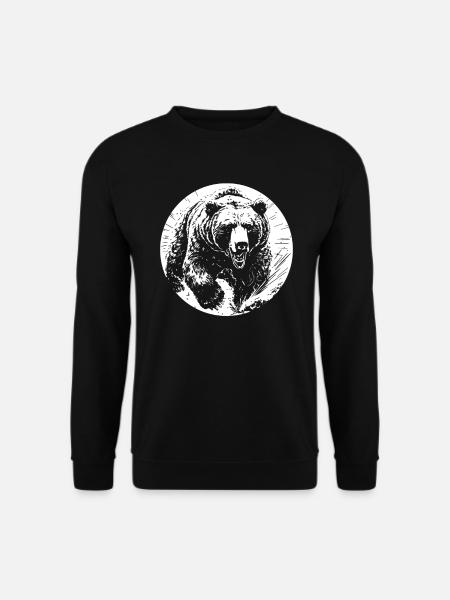 Grizzlybär Braunbär - Unisex Pullover - Schwarz