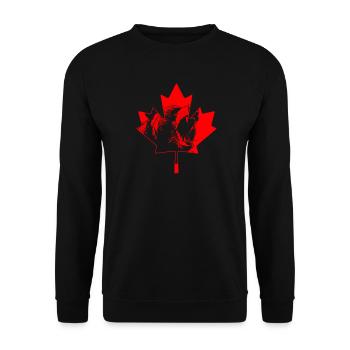 Grizzly Bear Canada Brown Bear Bear - Unisex Sweatshirt - black - Front - Alina (178cm) & Michal (187cm)