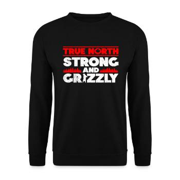Grizzly Bear Canada Brown Bear Bear - Unisex Sweatshirt - black - Front - Alina (178cm) & Michal (187cm)