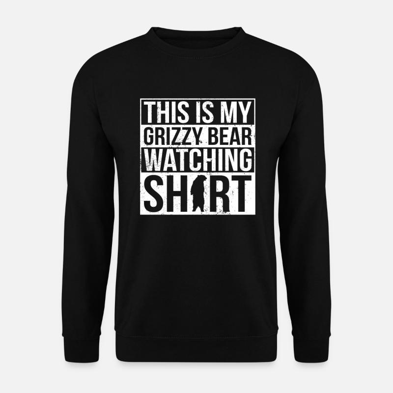 Grizzlybär Braunbär Bär - Unisex Pullover - Schwarz