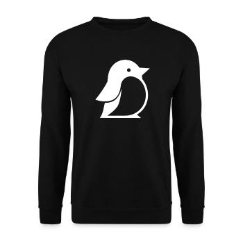 Pinguin Kawaii Pinguin Niedlich - Unisex Pullover - Schwarz - Vorne - Alina (178cm) & Michal (187cm)