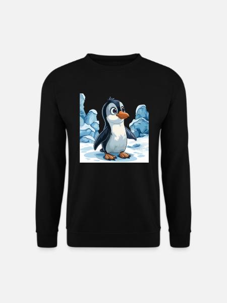 Penguin Kawaii Penguin Cute - Unisex Sweatshirt - black