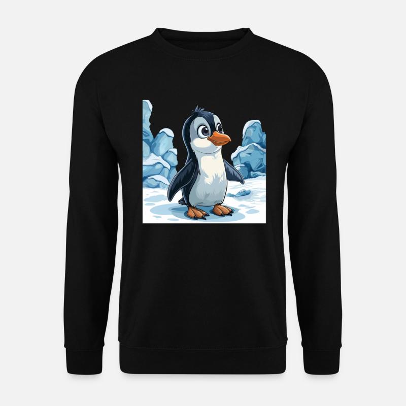 Penguin Kawaii Penguin Cute - Unisex Sweatshirt - black