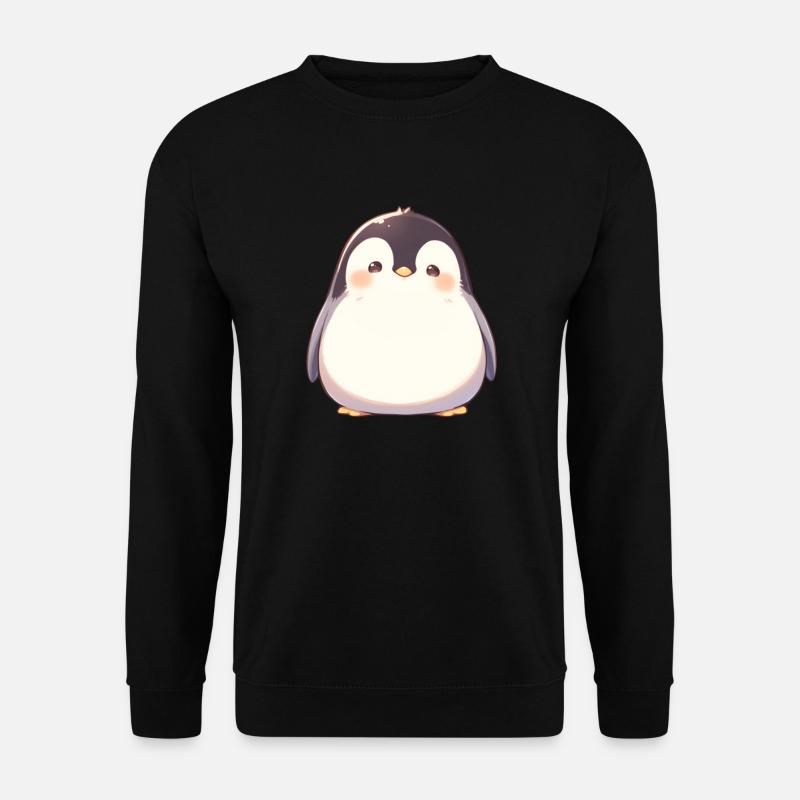Pingouin Kawaii Pingouin mignon - Sweat-shirt Unisexe - noir