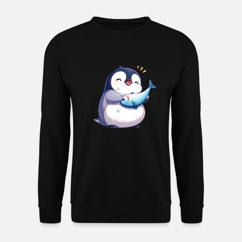 Penguin Kawaii Penguin Cute - Unisex Sweatshirt - black