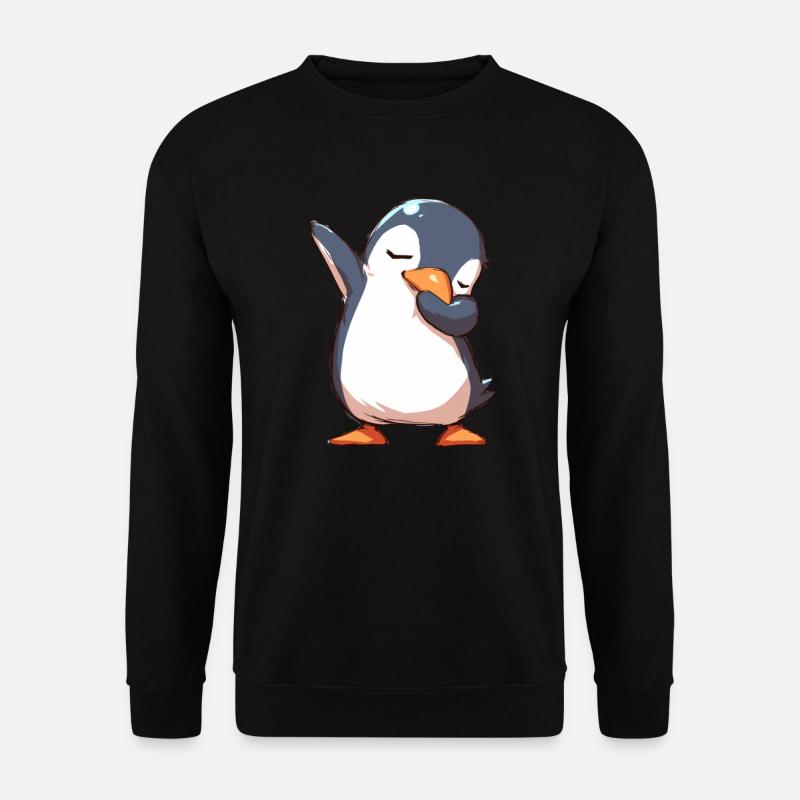 Penguin Polling Kawaii Penguin Cute - Unisex Sweatshirt - black