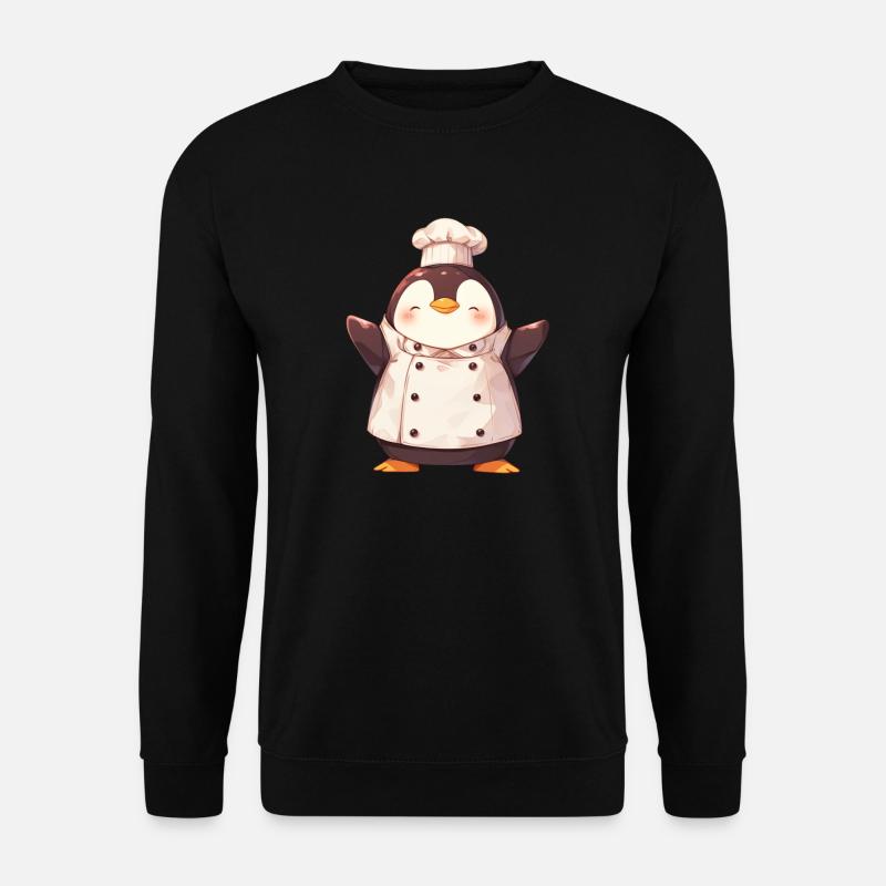 Pingouin Kawaii Pingouin Mignon - Sweat-shirt Unisexe - noir