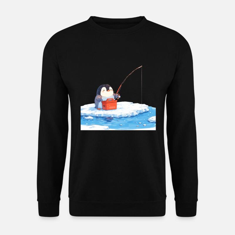 Pingouin Kawaii Pingouin mignon - Sweat-shirt Unisexe - noir