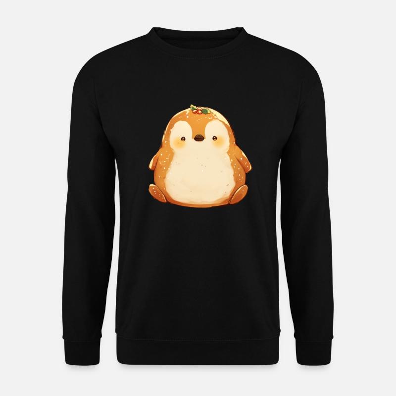 Penguin Gingerbread Christmas Penguin Cute - Unisex Sweatshirt - black
