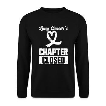 Lung Cancer Free Lung Cancer Awareness - Unisex Sweatshirt - black - Front - Alina (178cm) & Michal (187cm)