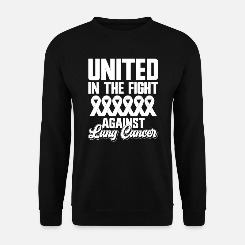 Lungenkrebs-Krieger Lungenkrebs-Bewusstsein - Unisex Pullover - Schwarz