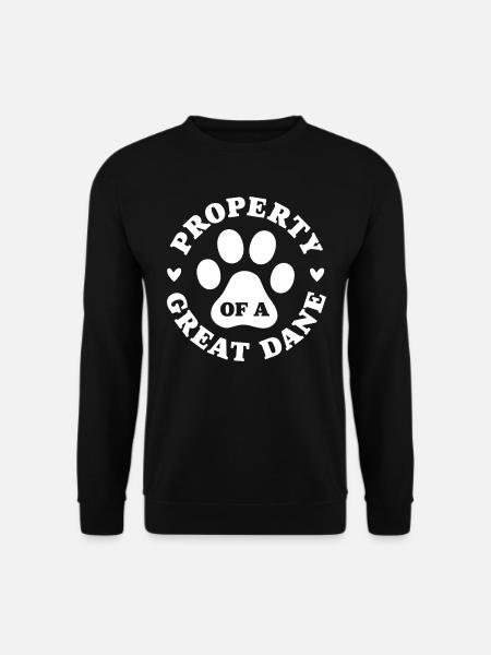 Eigentum einer Deutschen Dogge - Unisex Pullover - Schwarz