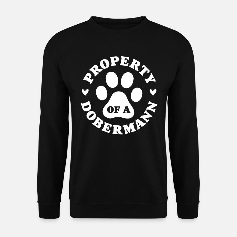 Propriété d’un Dobermann - Sweat-shirt Unisexe - noir
