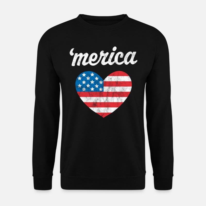 'merica - Unisex Sweatshirt - black