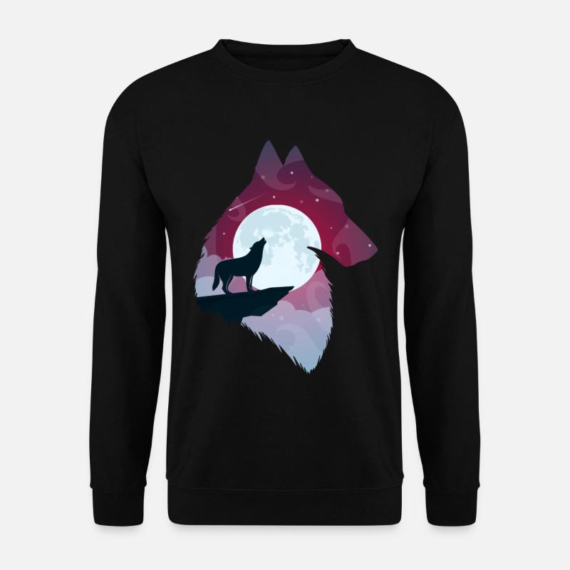 Wolf gift - Unisex Sweatshirt - black