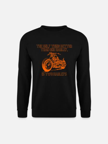 Motorrad T-Shirts - Unisex Pullover - Schwarz