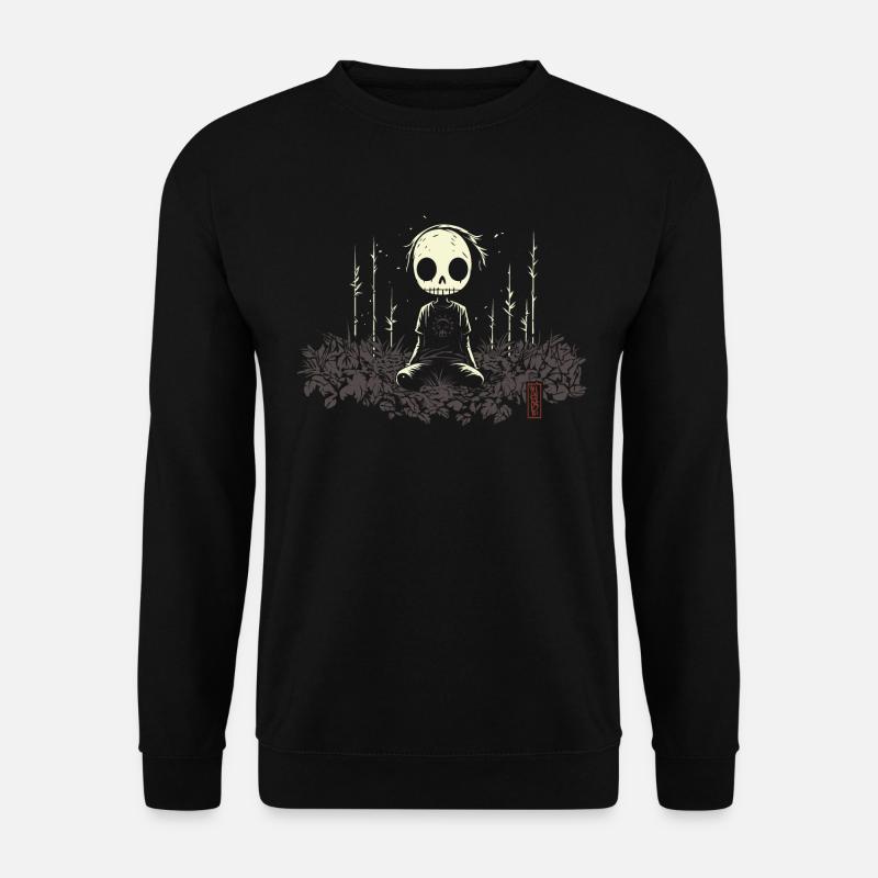 Sad Skull - Unisex Pullover - Schwarz