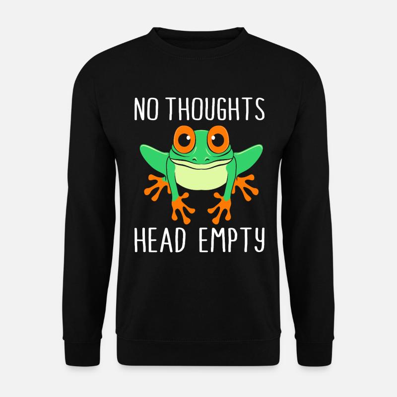 Laubfrosch Frosch - Unisex Pullover - Schwarz