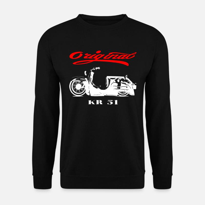 Simson Schwalbe DDR Moped - Unisex Pullover - Schwarz