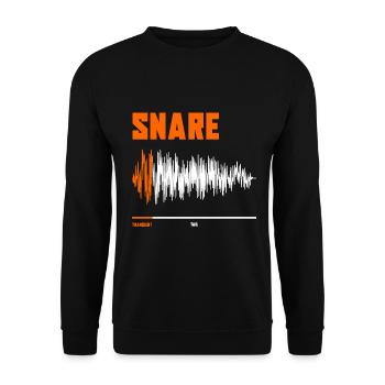 Snare Waveform | Music Producer | Beatmaker - Unisex Pullover - Schwarz - Vorne - Alina (178cm) & Michal (187cm)