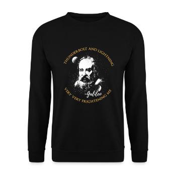 Thunderbolt and Lightning - Unisex Pullover - Schwarz - Vorne - Alina (178cm) & Michal (187cm)