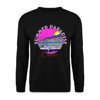 Summer Paradise Cannes - Sweat-shirt Unisexe - noir - Devant - Alina (178cm) & Michal (187cm)
